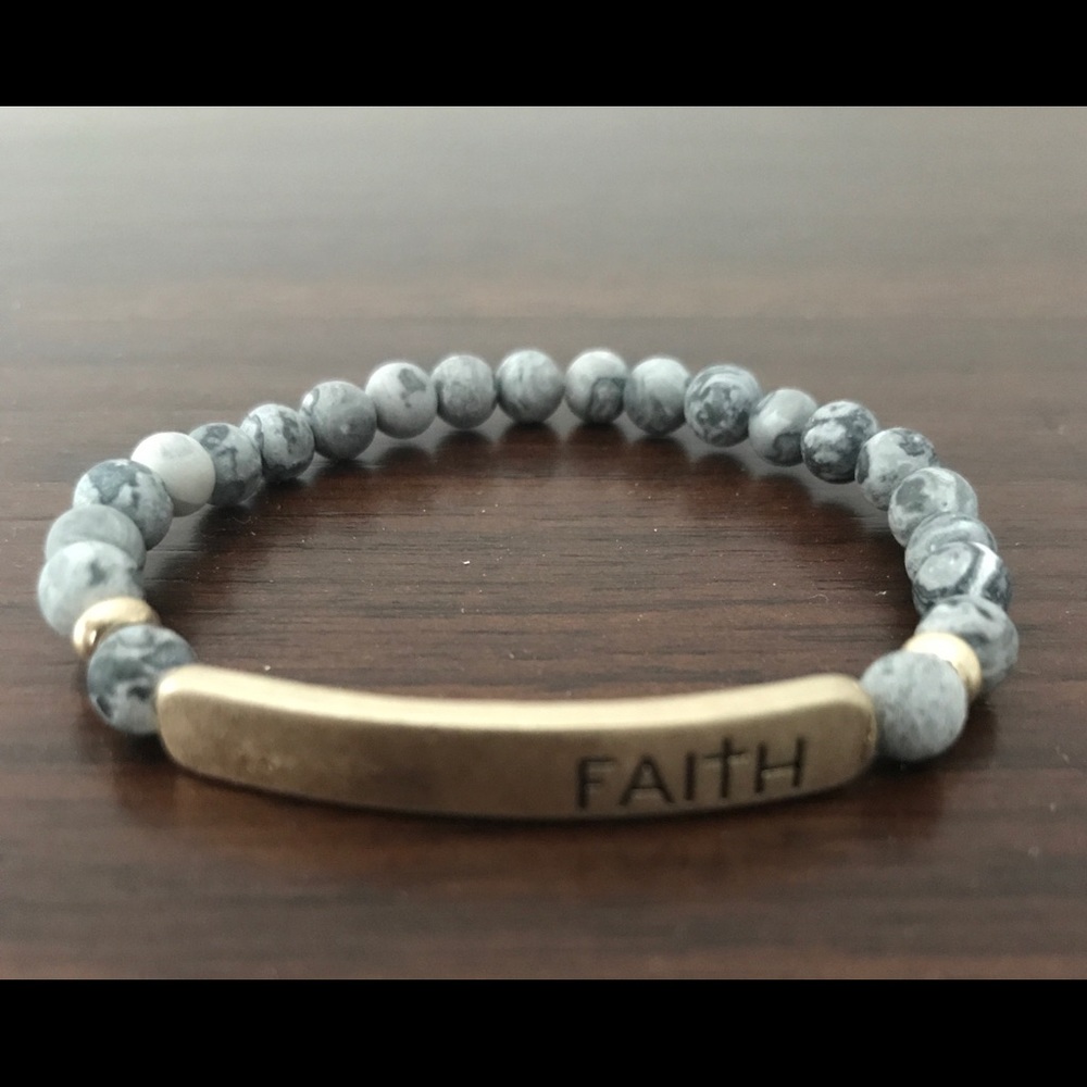 Natural stone Faith Bracelet Free w/ $25 purchase - Picture 7 of 8